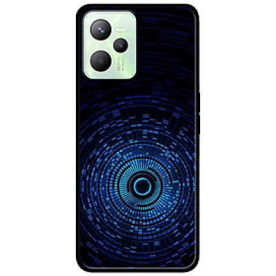 Ốp lưng dành cho Realme C35 mẫu Ô Vuông Xanh