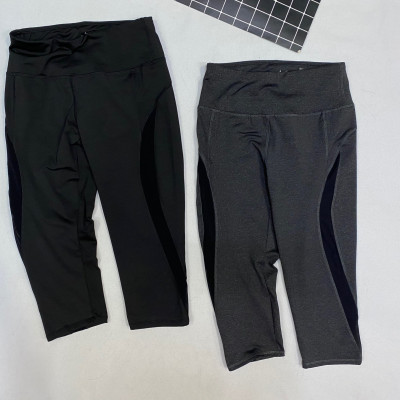 SET ĐỒ THỂ THAO NỮ GỒM ÁO THUN CỔ TRỤ VÀ QUẦN LỬNG LEGGING 9 TẤC ĐA NĂNG CAO CẤP