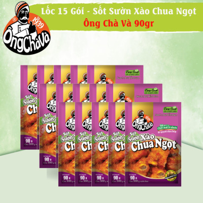 Lốc 15 Gói Sốt Sườn Xào Chua Ngọt Ông Chà Và 90g (Sweet & Sour Ribs Sauce)