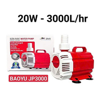 Bơm Nước Hồ Cá JP 3000 (20W, 3000L/H): Bền Bỉ, Tiết Kiệm, Siêu Êm!