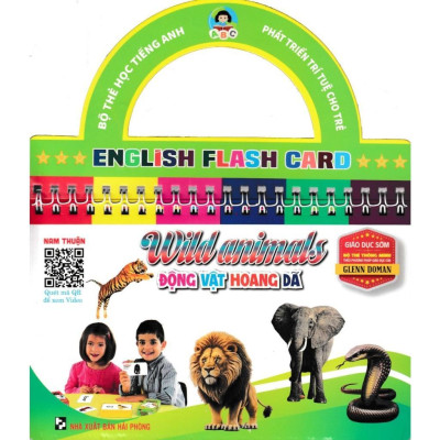 Sách - Bộ Thẻ Học Tiếng Anh - Phát Triển Trí Tuệ Cho Trẻ - Combo 6 Cuốn - Hồng Ân