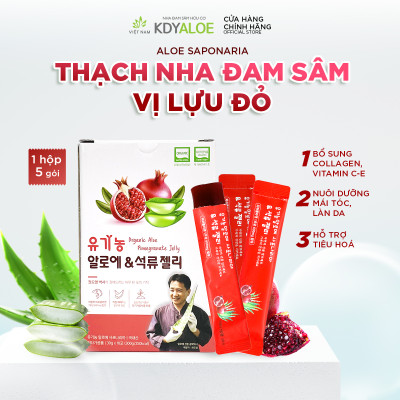 THẠCH NHA ĐAM SÂM VỊ LỰU ĐỎ KDY ALOE COMBO X3