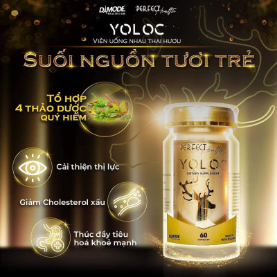 Nhau thai hưu YOLOC lọ 60 viên