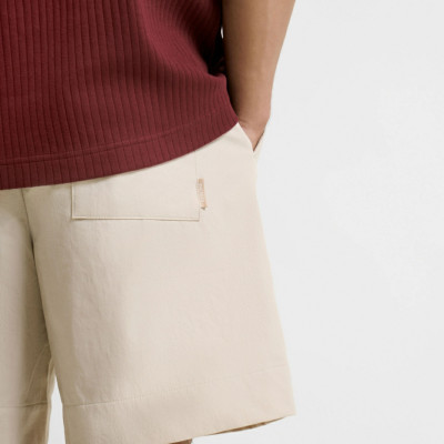 Quần Short Nam ROUTINE lưng thun Rút Dây Trơn Có Túi Sau Form Relax - RT 10F24PSH017 | ROUTINE CÀ MAU