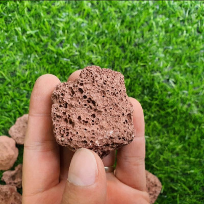 5KG Đá nham thạch đỏ Trung Quốc cỡ to lọc nước cho bể cá cảnh