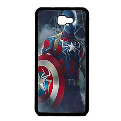 Ốp Lưng in cho Samsung J7 Prime Mẫu Người Nhện Đen - Hàng Chính Hãng
