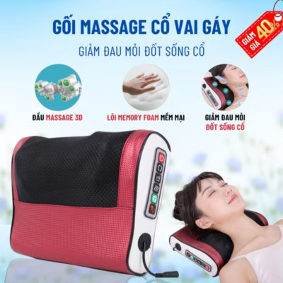 SIÊU PHẨM GỐI MASSAGE CỔ VAY GÁY 20 BI MASSAGE THƯ GIÃN HẾT ĐAU CỔ VAY GÁY 