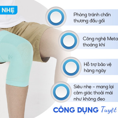 Đai bảo vệ đầu gối loại mềm Phiten knee supporters soft type light AP217014/AP217016
