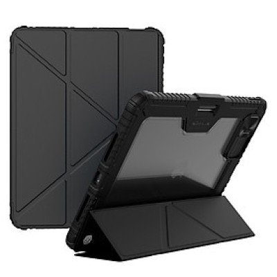 Bao Da dành cho iPad Pro 11 inch / iPad Pro 13 inch 2024 Nillkin Bumper Leather Case Pro (Kiểu gập đa góc) - Hàng Chính Hãng