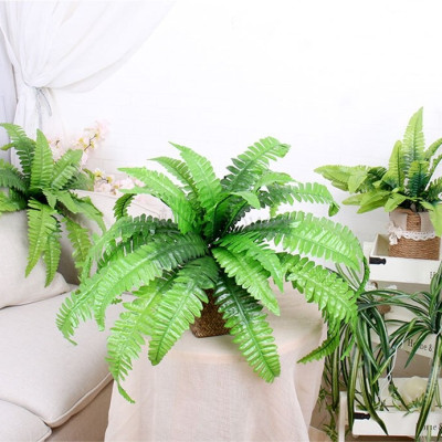 Dương xỉ trang trí - Dài 25cm - Đường kính 50cm - Cây giả, hoa lụa Decor trang trí nhà cửa