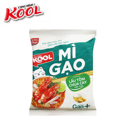 Thùng 24 Gói Mì Cung Đình Kool Mì Gạo Lẩu Tôm Chua Cay Kiểu Thái 84g
