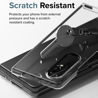 Ốp lưng chống sốc trong suốt cho Samsung Galaxy Z Fold 4 hiệu Likgus Crashproof giúp chống chịu mọi va đập - hàng nhập khẩu