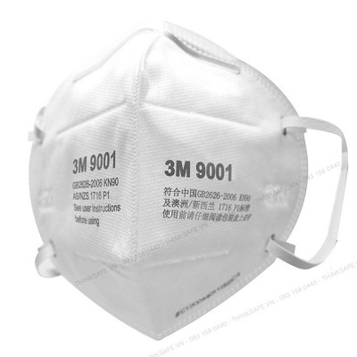 Khẩu trang 3M 9001 - Khẩu trang 3D Mask chống bụi mịn, phòng độc, chống giọt bắn