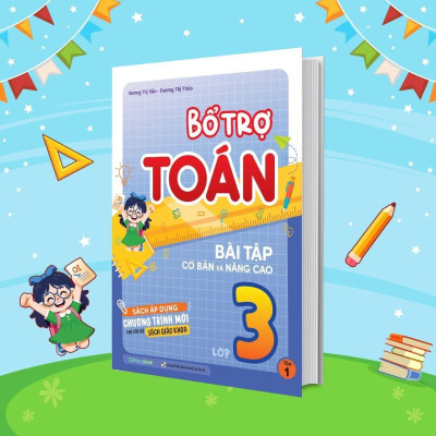 Sách - Bổ Trợ Toán Bài Tập Cơ Bản Và Nâng Cao Lớp 3 - Combo 2 Tập - Megabook