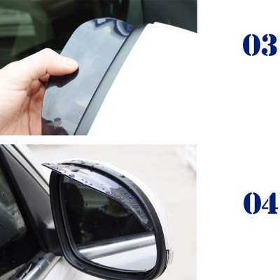 Bộ 2 miếng vè che mưa cho gương chiếu hậu xe ô tô 