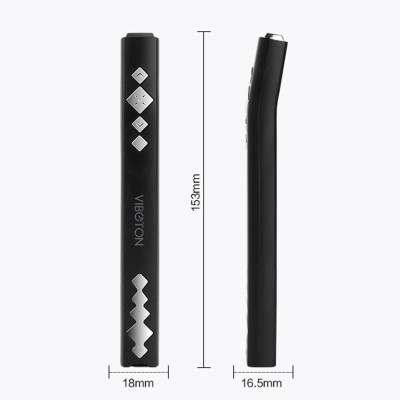 Con trỏ trình chiếu Laser không dây VIBOTON PP910 RF 2.4GHz Điều khiển từ xa PowerPoint PPT Clicker Laser Flip Pen