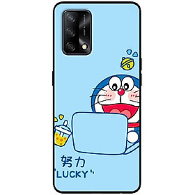 Ốp lưng cho Oppo A36 - A60 4G - A74 - A76 - Oppo A95 4G - A96 4G - Mèo Lucky - Hàng Chính Hãng