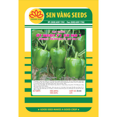 Hạt giống ớt ngọt - ớt chuông Đà Lạt F1 VTS72