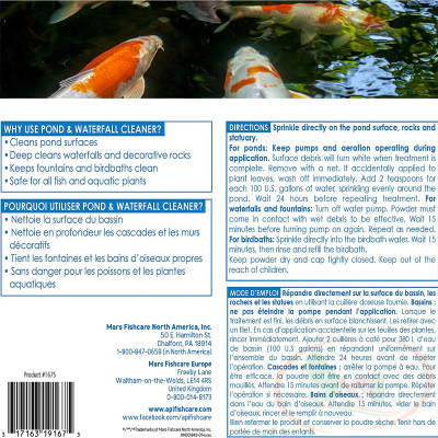 Bột tẩy rửa API Pond & Waterfall Cleaner xử lý cặn bẩn thác nước đài phun ao hồ bể cá tép thủy sinh