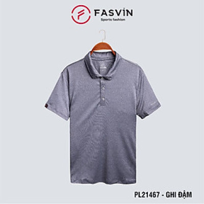 Áo Thun Thể Thao Nam Có Cổ Ngắn Tay FASVIN Chất Vải Lạnh Trơn Mát PL21467.HN Hàng Nhà Máy Đẹp Kỹ