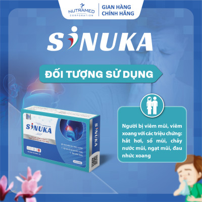 Viên uống Sinuka hỗ trợ cải thiện viêm xoang (30 viên) - Nutramed