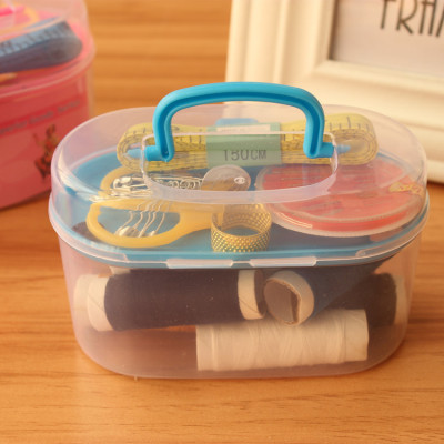 Hộp Đựng Kim Chỉ 2 Tầng Tiện Lợi – Dụng Cụ May Vá Mini Đầy Đủ Cho Mọi Nhà