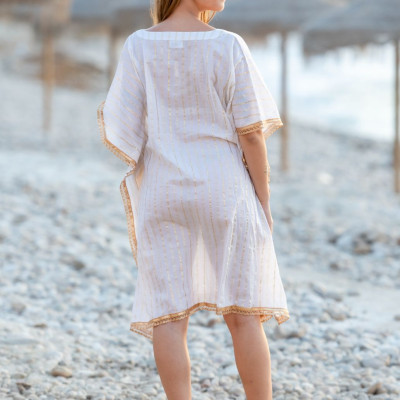 Đầm Trắng Cánh Dơi Cotton Isla Bonita