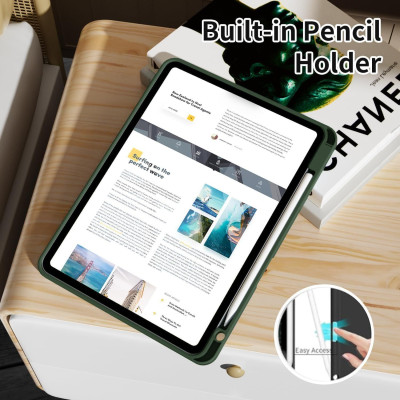 Bao da cho iPad Pro 11” M2/M1 Zaki Basic Cover có ngăn đựng bút - Hàng Chính Hãng