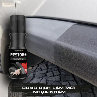 Bộ Sản Phẩm Bảo Dưỡng Phục Hồi Làm Mới Nhựa Nhám Lão Hoá Lâu Ngày Chất Lỏng Tinh Thể Plastic Xi `Mạ Taplo Nội Thất  ô tô