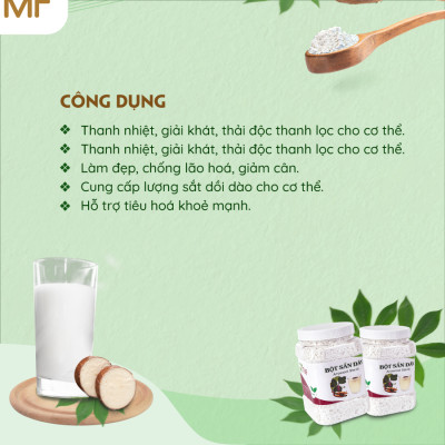 Bột sắn dây nguyên chất 500g TÂM MINH FOODS làm mát thanh lọc cơ thể