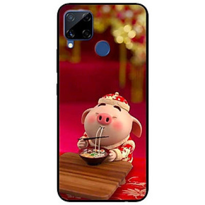 Ốp lưng dành cho Realme C15 mẫu Heo Ăn