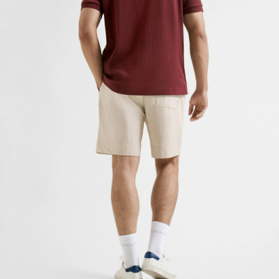 Quần Short Nam ROUTINE lưng thun Rút Dây Trơn Có Túi Sau Form Relax - RT 10F24PSH017 | ROUTINE CÀ MAU