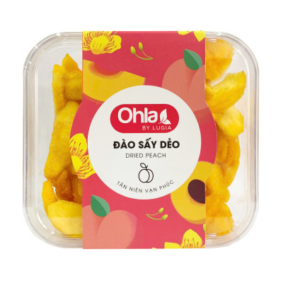 Hộp đào sấy dẻo Ohla 200g