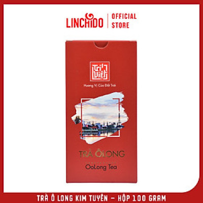 Trà Oolong (Ô long) Kim Tuyên Hộp Giấy 100g - Trà Ô long Trí Việt