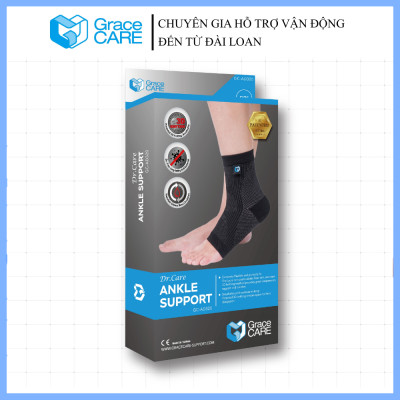 Đai Hỗ Trợ Cổ Chân Grace Care AD320 - Vải Dệt 3D Thoáng Khí, Co Giãn, Hỗ Trợ Vận Động, Tập Thể Thao