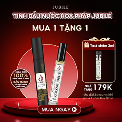Le by Jubilé - Tinh dầu nước hoa Pháp nữ Dạng lăn 12ml Thơm Lâu, Sang Trọng, Quyến Rũ