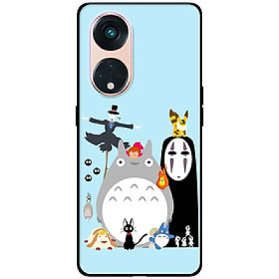 Ốp lưng dành cho Oppo Reno 8T 4G - Reno 8T 5G - Reno 10 5G - Reno 10 Pro 5G - Ghibli Nền Xanh - Hàng Chính Hãng