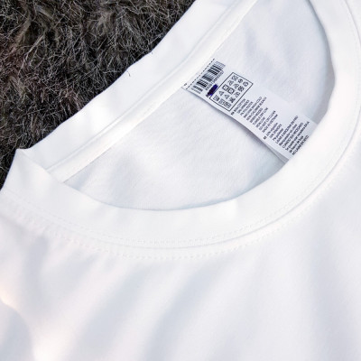 Áo thun nam nữ 80% Cotton White04