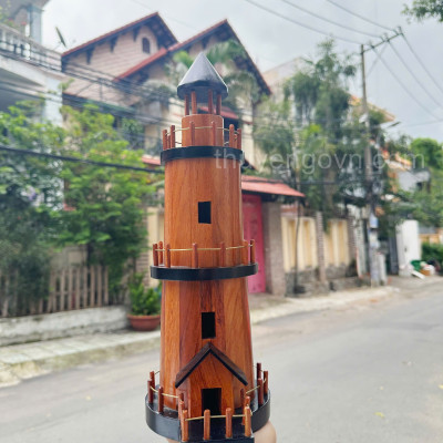 Mô hình Lighthouse, mô hình gỗ ngọn hải đăng, mô hình trang trí, decor nhà, phòng học, hàng chính hãng