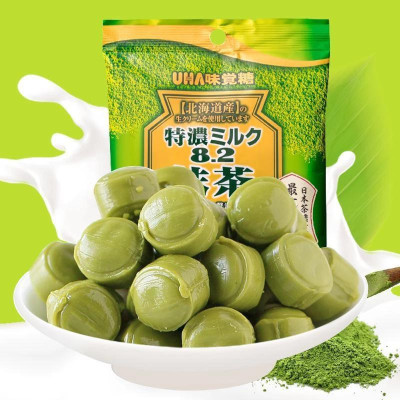 Kẹo Sữa Trà Xanh UHA Tokuno 58gr - Nhật Bản