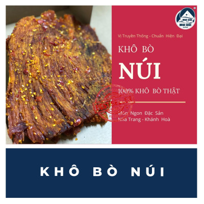 Khô bò NÚI - Đặc Sản Khánh Hoà - Túi 500g