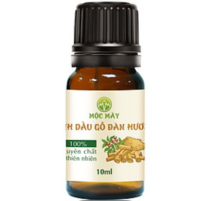 Tinh dầu Gỗ Đàn Hương 10ml Mộc Mây - tinh dầu thiên nhiên nguyên chất 100% - chất lượng và mùi hương vượt trội - Có kiểm định - Hương ngọt ngào, trầm, dai dẳng, quyến rũ nồng ấm từ loài gỗ quý hiếm nhất thế giới…