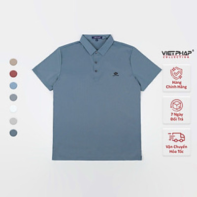 Áo Polo Nam VIỆT PHÁP Form Luxury - Thun Lụa Lạnh, lịch lãm, sang trọng 2A116