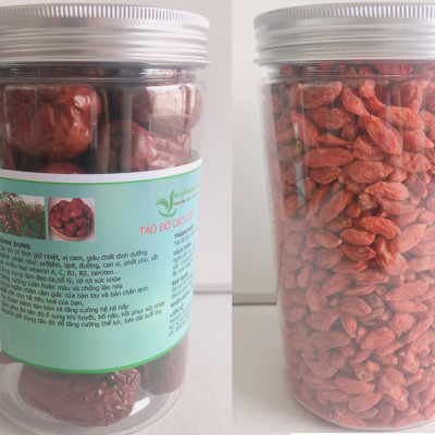 Combo Táo đỏ - Kỷ tử - Mỗi hủ 200gr