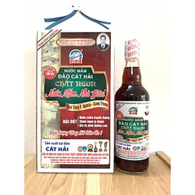 Hộp 4 chai Nước mắm Chắt Ngon nhà giàu Độ đạm cao, dung tích 500ml