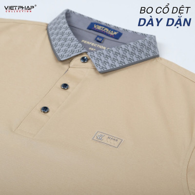 Áo Polo Nam VIỆT PHÁP Form Luxury - Thun Cotton Lụa , lịch lãm, sang trọng 24375