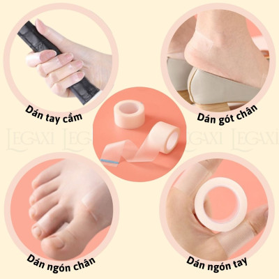 Băng keo dán giày cao gót 4.4 mét guốc Chống nước Thoáng khí Dán gót Bảo vệ chân Tiện dụng Legaxi