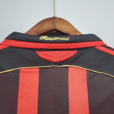 Áo Bóng Đá Retro AC Milan 2006 - Sân Nhà In Tên Maldini Số 3 bản cao cấp vải Cotton Polyester