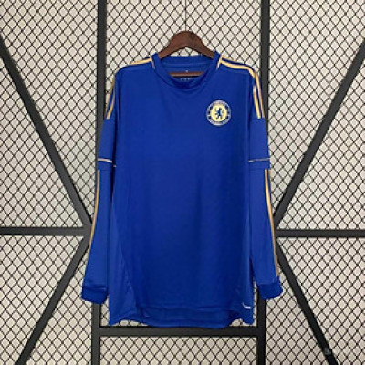 Áo Bóng Đá Retro Chelsea 2012 Dài Tay - Sân Nhà bản cao cấp vải Cotton Polyester