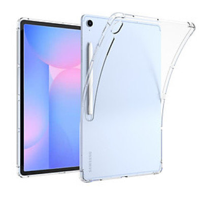 Ốp lưng cho Samsung Galaxy Tab S10 Fe silicon dẻo trong suốt chống sốc  - hàng nhập khẩu